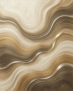 Beige Gold Minimalist Rug - cutout