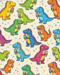 Cartoon Yellow Green Rug - cutout