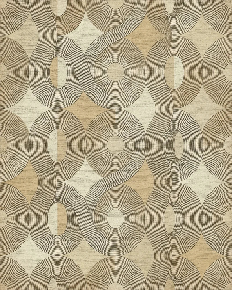 Vintage Cream Abstract Rug - cutout