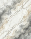 White Gray Beige Rug - cutout