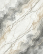 White Gray Beige Rug - cutout