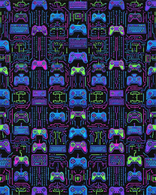 Blue Pink Green Rug - cutout