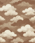 Cream White Abstract Rug - cutout