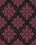 Vintage Black Magenta Rug - cutout
