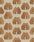 Brown Beige Minimalist Rug - cutout