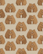 Brown Beige Minimalist Rug - cutout