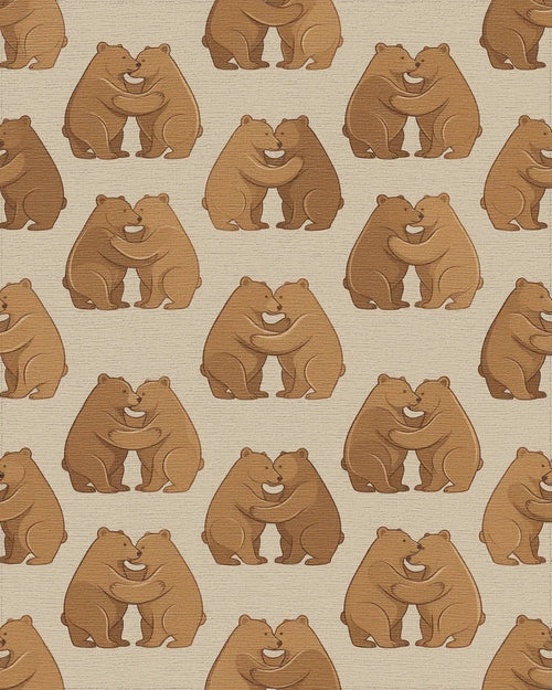 Brown Beige Minimalist Rug - cutout