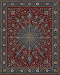Red Indigo Gold Rug - cutout
