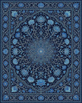 Persian Blue Geometric Rug - cutout