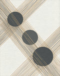 Gray White Geometric Rug - cutout