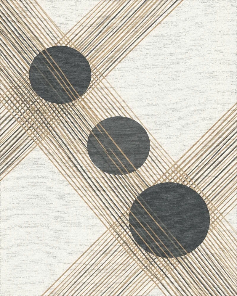 Gray White Geometric Rug - cutout