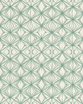 Green White Cream Rug - cutout