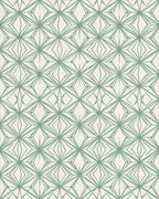 Green White Cream Rug - cutout