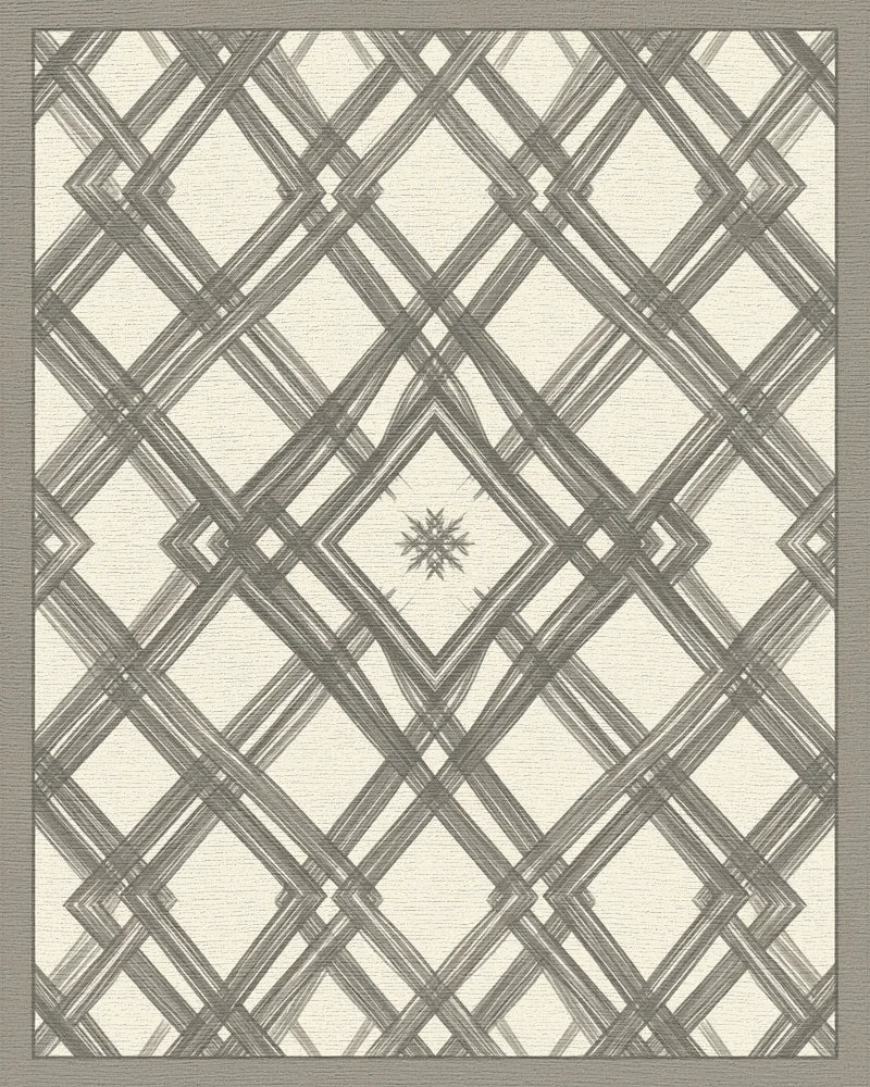 Cream Moroccan Geometric Rug - cutout