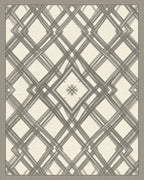 Cream Moroccan Geometric Rug - cutout