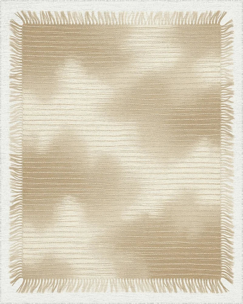 Beige Minimalist Geometric Rug - cutout