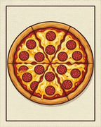 Minimalist Circular Culinary Area Rug - cutout