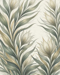 Champagne Sage Fluid Botanical Rug - cutout