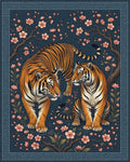Tiger And Plum Blossom Slate Rug - cutout