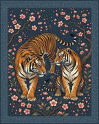 Tiger And Plum Blossom Slate Rug - cutout
