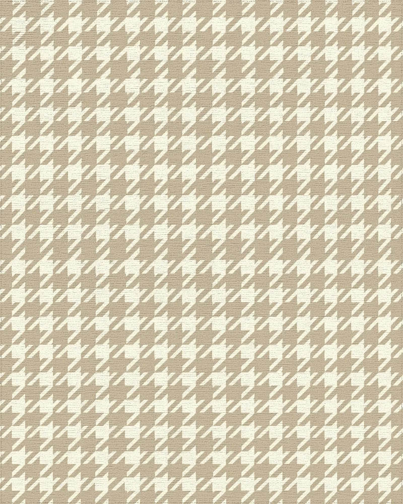 Beige Geometric Design Rug - cutout