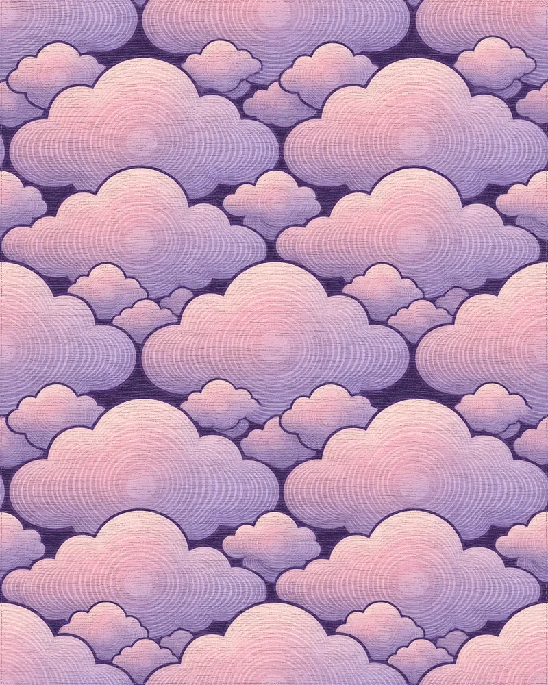 Contemporary Lavender Pink Rug - cutout