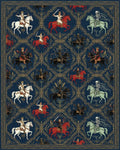 White Red Black Rug - cutout