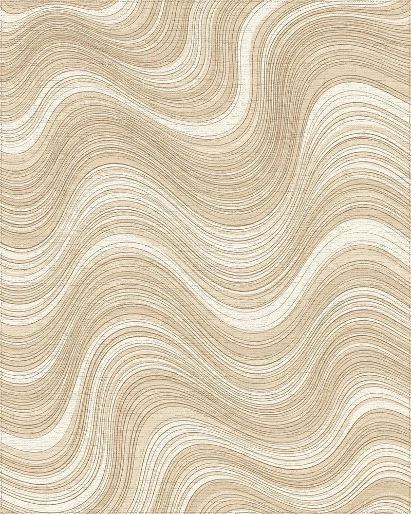 Beige White Geometric Rug - cutout