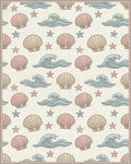Scattered Coastal Wave Area Rug - cutout