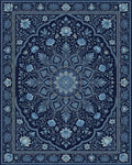 Persian Navy Blue Rug - cutout