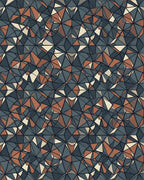 Fractured Crystalline Geometric Slate Rug - cutout