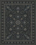 Black Blue Mauve Rug - cutout