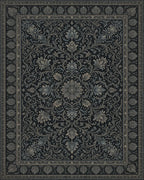 Black Blue Mauve Rug - cutout