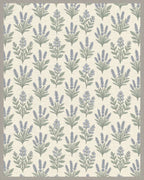 Lavender Cream Green Rug - cutout