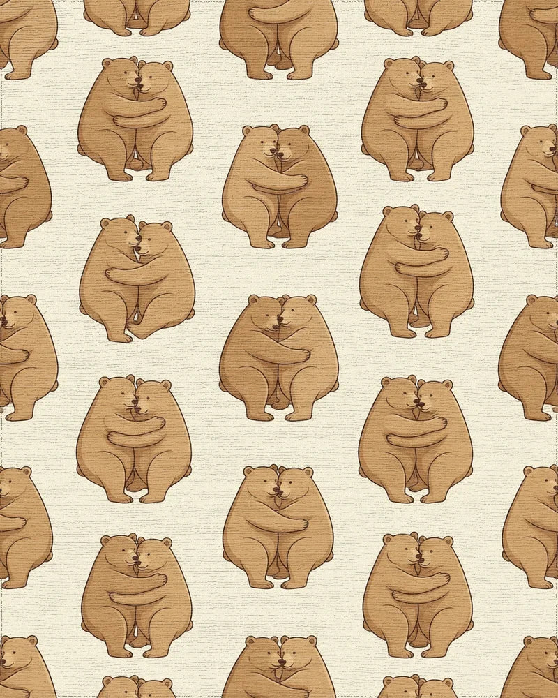 Brown Beige Minimalist Rug - cutout