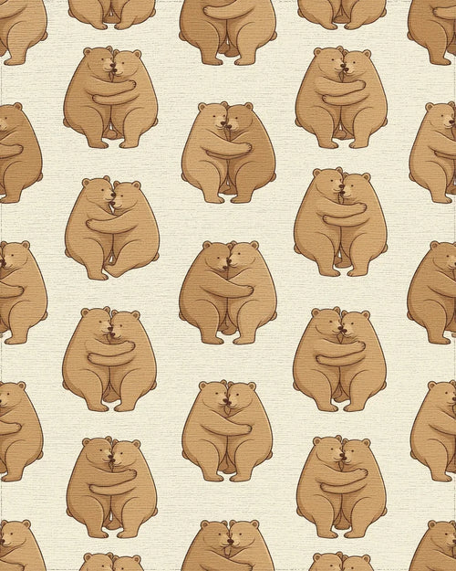 Brown Beige Minimalist Rug - cutout