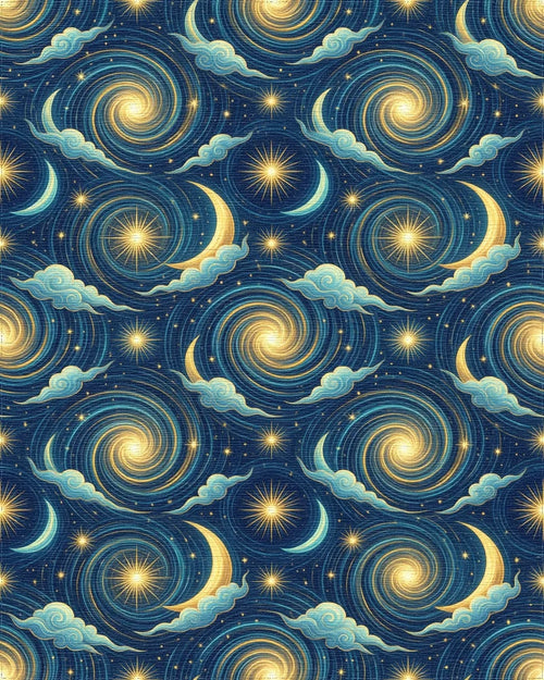 Blue Yellow Gold Rug - cutout