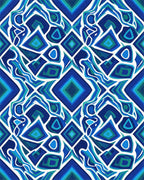 Moroccan Blue Navy Rug - cutout