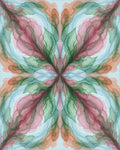 Pink Green Blue Rug - cutout