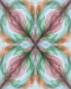 Pink Green Blue Rug - cutout