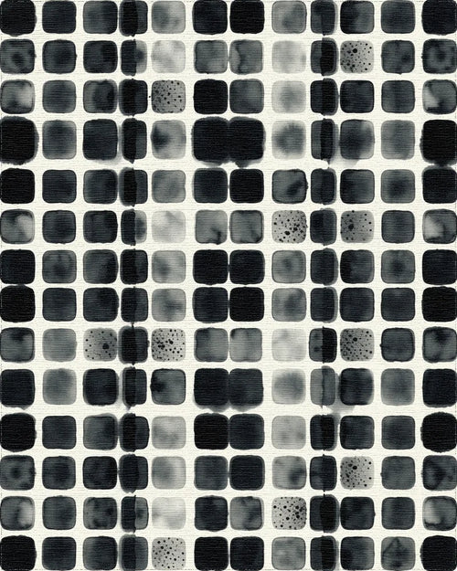 Black White Minimalist Rug - cutout