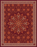 Crimson Orange Coral Rug - cutout