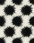 White Black Abstract Rug - cutout