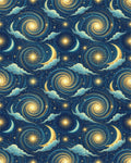 Blue Yellow Gold Rug - cutout