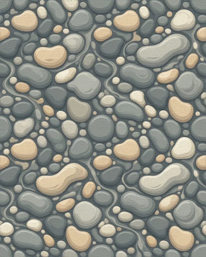 Gray Geometric Monochromatic Rug - cutout