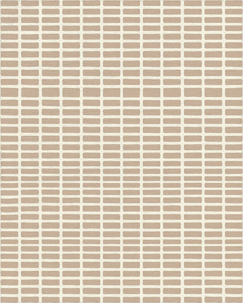 Cream Geometric Minimalist Rug - cutout