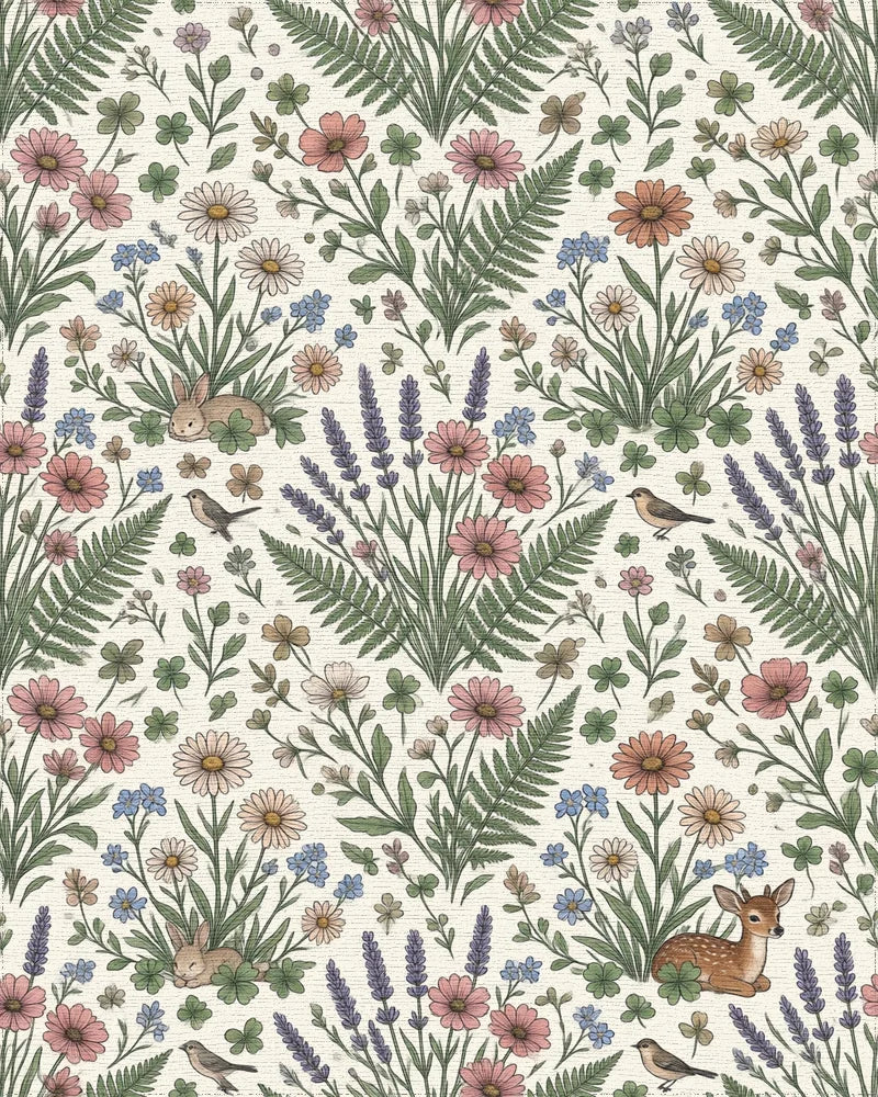 Lavender Forest Pink Rug - cutout