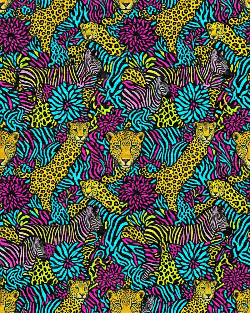 Magenta Yellow Energetic Rug - cutout