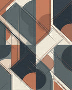 Contemporary Geometric Color Block Rug - cutout