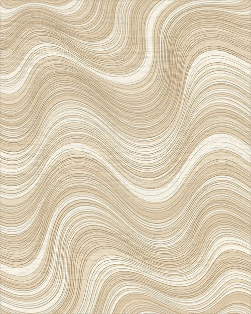 Beige White Geometric Rug - cutout
